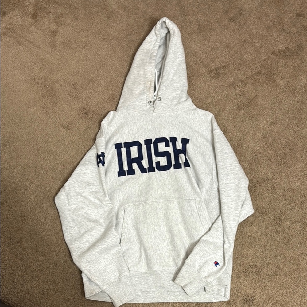 Champion Gray Notre Dame Fighting Irish Hoodie